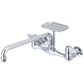 Central Brass Two Handle Wallmount Kitchen Faucet, NPT, Wallmount, Polished Chrome, Weight: 4.5 0048-UA3